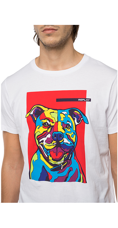 ベーシックジャージー DogプリントTシャツ 詳細画像